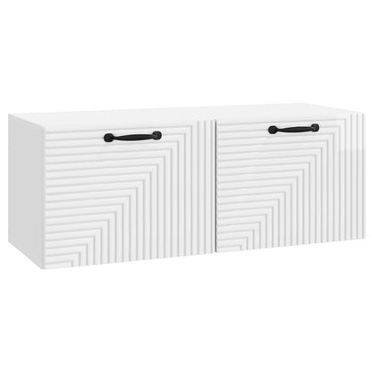 Wall-Mounted TV Cabinet High Gloss White 78.5 x 31 x 30 cm