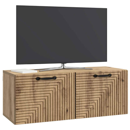 Wall-Mounted TV Cabinet 78.5 x 31 x 30 cm Artisan Oak