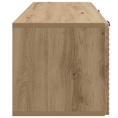 Wall-Mounted TV Cabinet 78.5 x 31 x 30 cm Artisan Oak