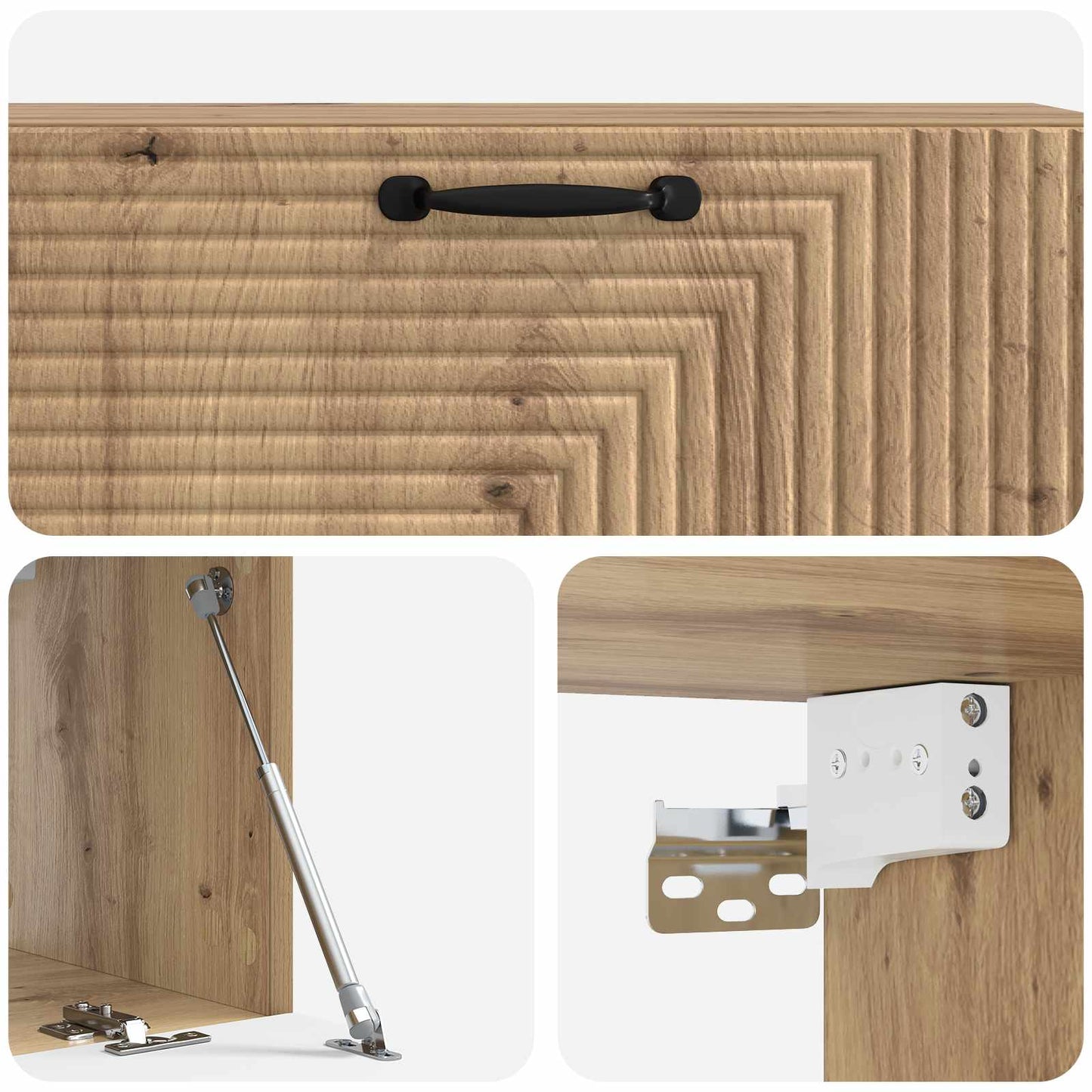 Wall-Mounted TV Cabinet 98 x 31 x 30 cm Artisan Oak