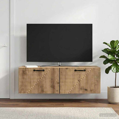 Wall-Mounted TV Cabinet 98 x 31 x 30 cm Artisan Oak