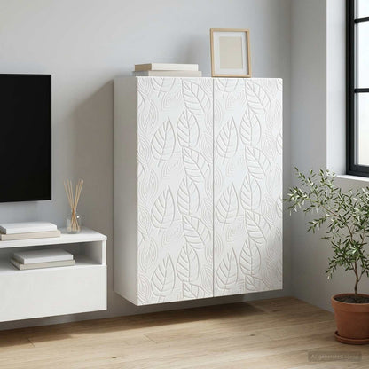Wall-Mounted Cabinet White 66 x 34.5 x 90 cm Engineered Wood