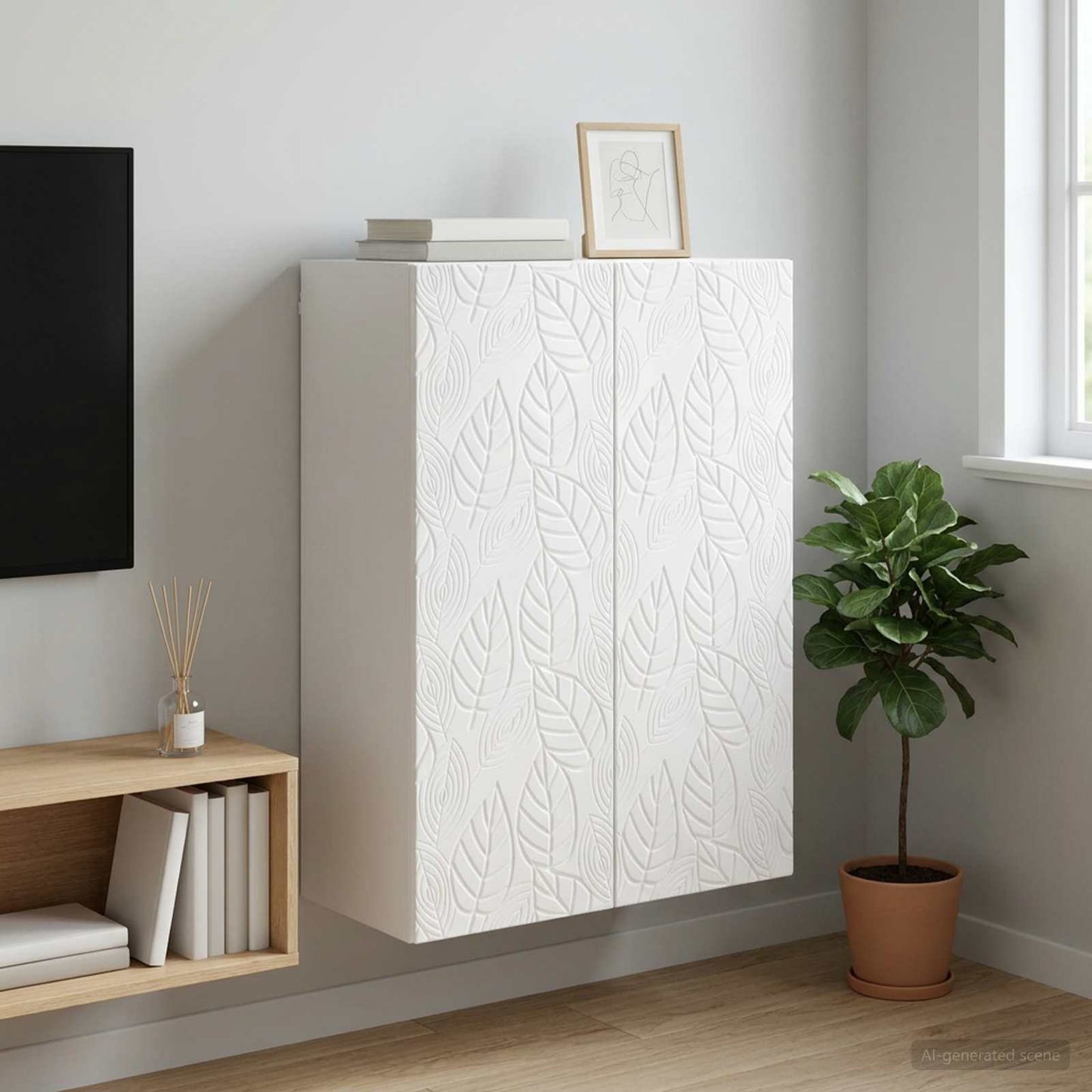 Wall-Mounted Cabinet 66 x 34.5 x 90 cm Engineered Wood