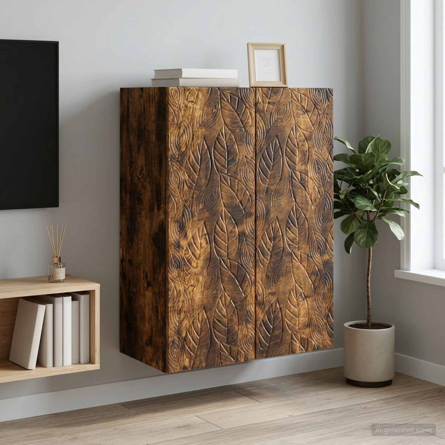 Wall-Mounted Cabinet 66 x 34.5 x 90 cm Engineered Wood