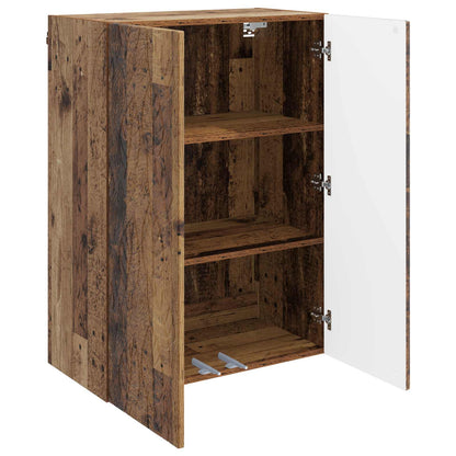 Wall-Mounted Cabinet Old Wood 66 x 34.5 x 90 cm Engineered Wood
