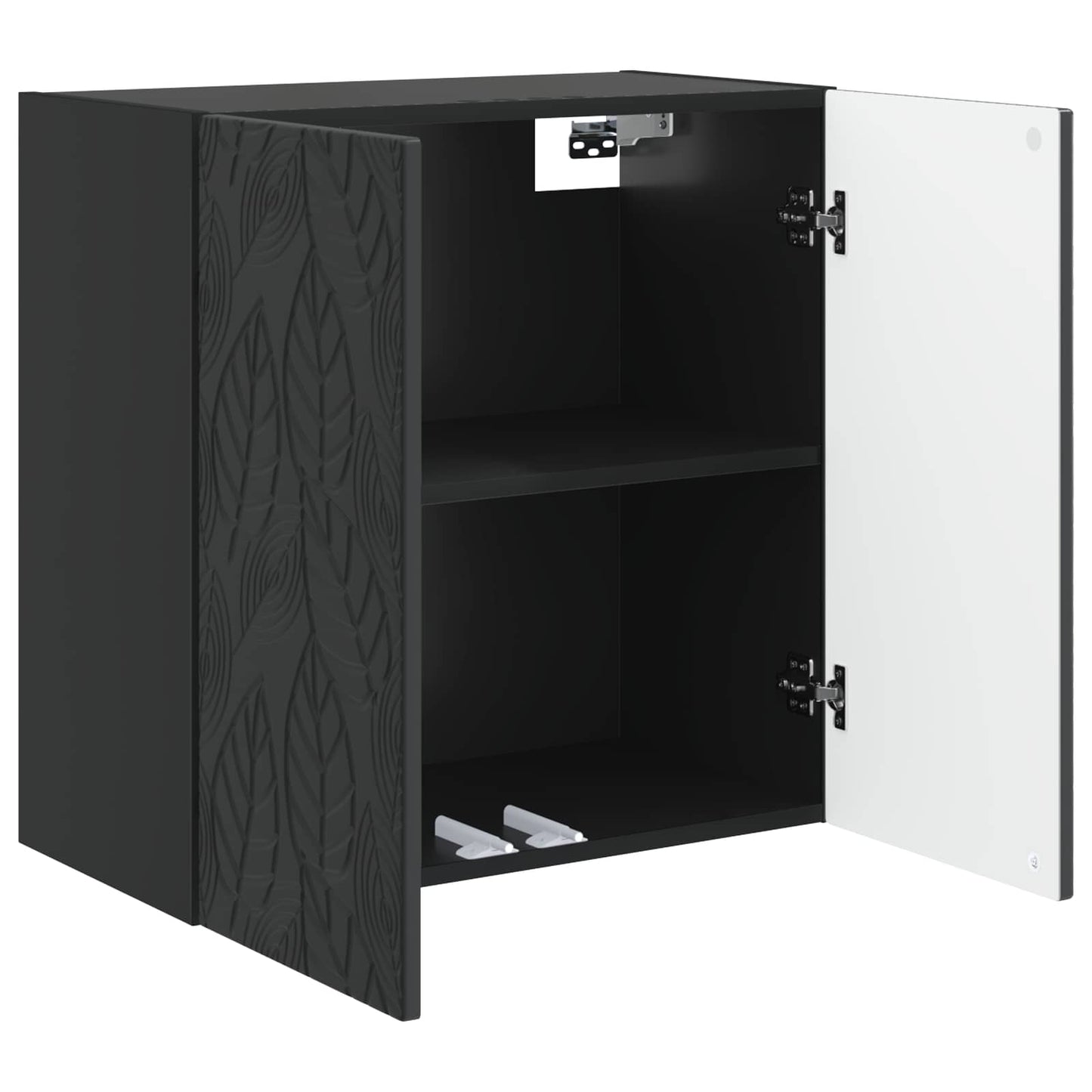 Wall-Mounted Cabinet Black 59 x 31 x 60 cm Engineered Wood