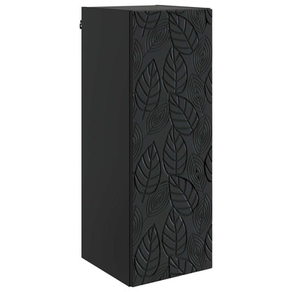 Wall-Mounted Cabinet Black 33 x 34.5 x 90 cm Engineered Wood