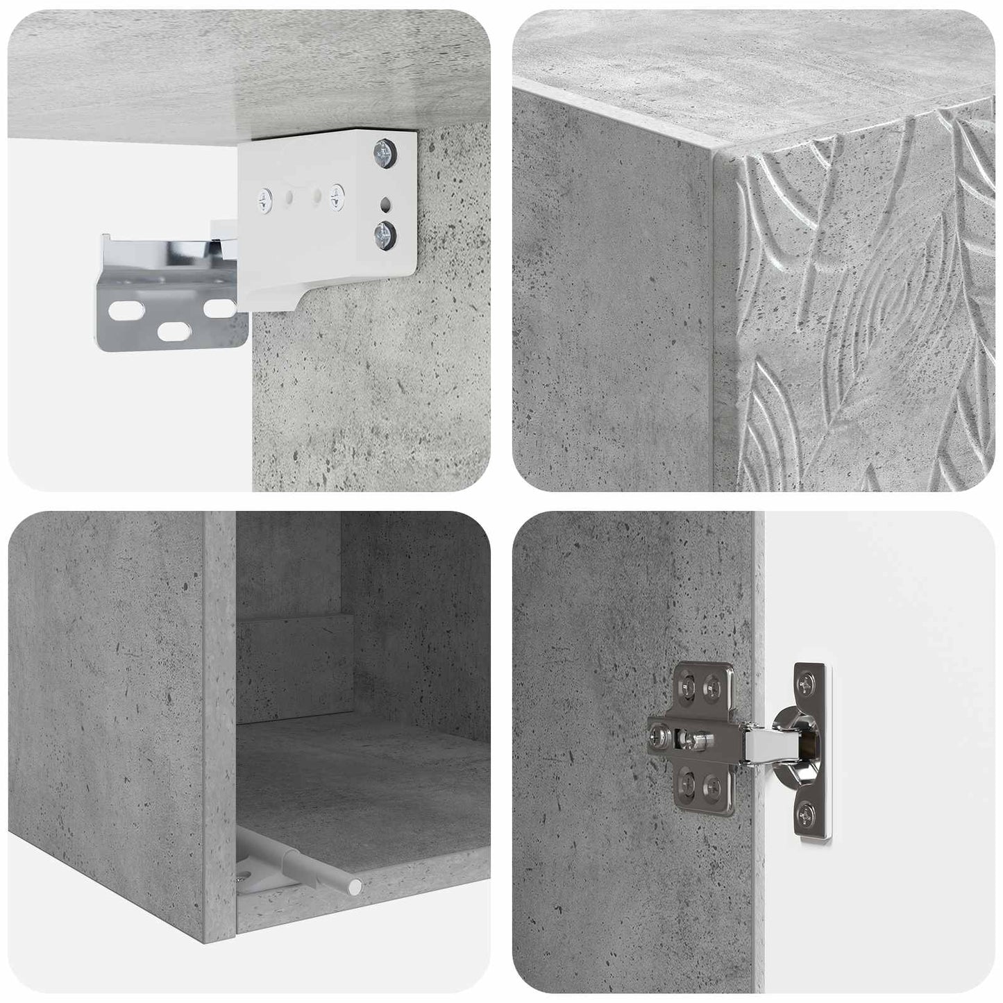 Wall-Mounted Cabinet 33 x 34.5 x 90 cm Engineered Wood