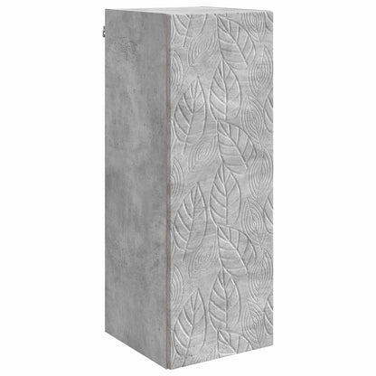 Wall-Mounted Cabinet Concrete Grey 33 x 34.5 x 90 cm