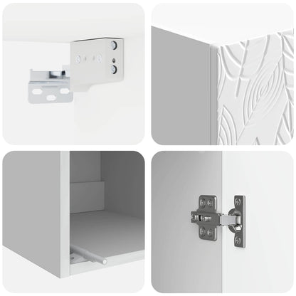 Wall-Mounted Cabinet 33 x 34.5 x 90 cm Engineered Wood