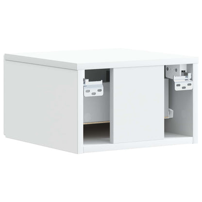 Wall-Mounted Side Table White 34.5 x 33 x 20 cm Engineered Wood