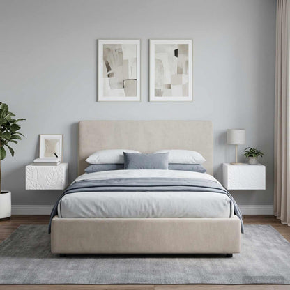 Wall-Mounted Side Table 2 pcs White 34.5 x 33 x 20 cm