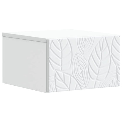 Wall-Mounted Side Table 2 pcs White 34.5 x 33 x 20 cm