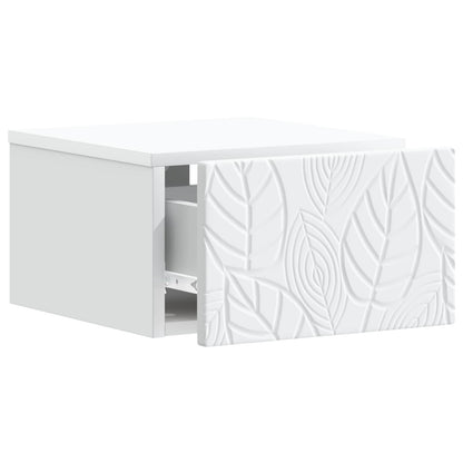 Wall-Mounted Side Table 2 pcs White 34.5 x 33 x 20 cm