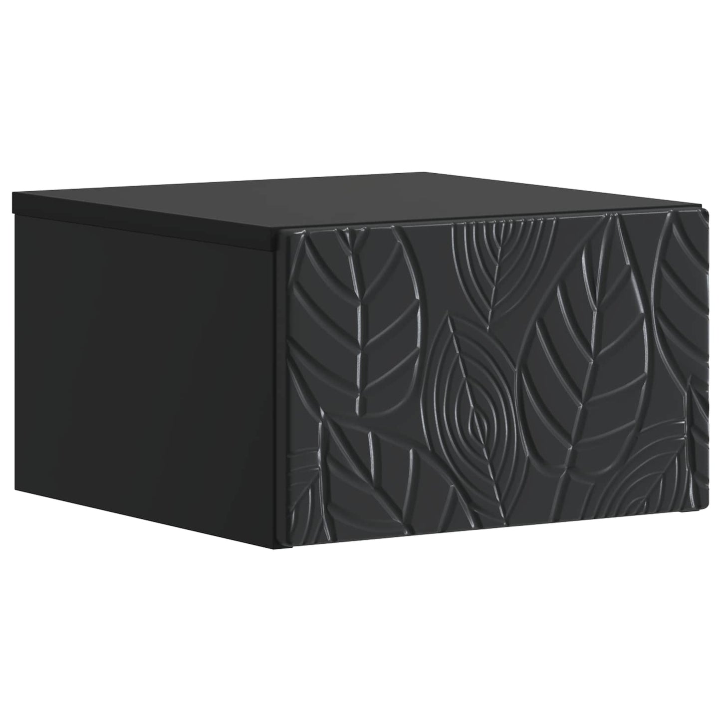 Wall-Mounted Side Table Black 34.5 x 33 x 20 cm Engineered Wood
