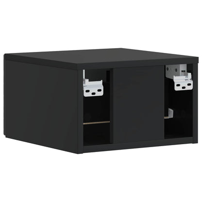 Wall-Mounted Side Table Black 34.5 x 33 x 20 cm Engineered Wood