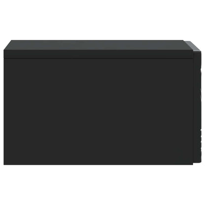 Wall-Mounted Side Table Black 34.5 x 33 x 20 cm Engineered Wood