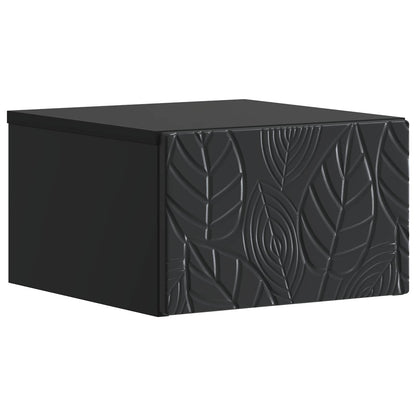 Wall-Mounted Side Table 2 pcs Black 34.5 x 33 x 20 cm