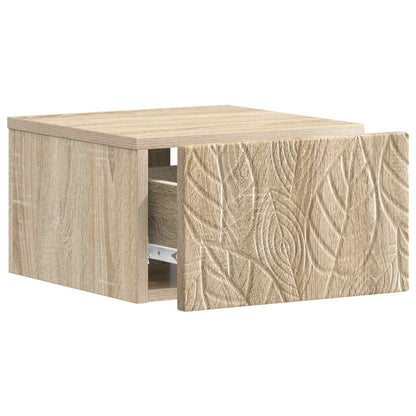Wall-Mounted Side Table 2 pcs Sonoma Oak 34.5 x 33 x 20 cm