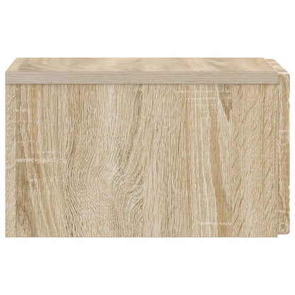Wall-Mounted Side Table 2 pcs Sonoma Oak 34.5 x 33 x 20 cm