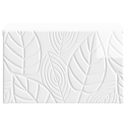 Wall-Mounted Side Table High Gloss White 34.5 x 33 x 20 cm