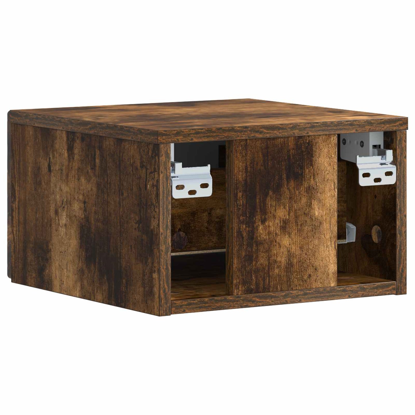 Wall-Mounted Side Table 2 pcs Smoked Oak 34.5 x 33 x 20 cm