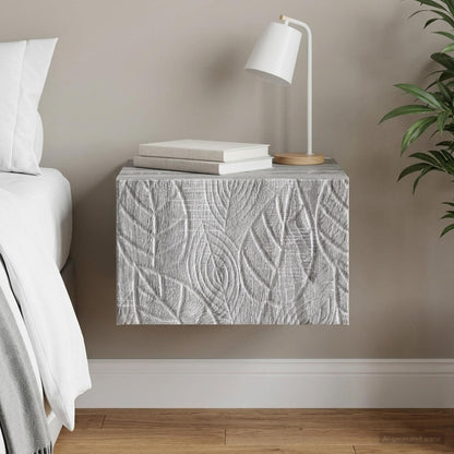 Wall-Mounted Side Table Grey Sonoma 34.5 x 33 x 20 cm