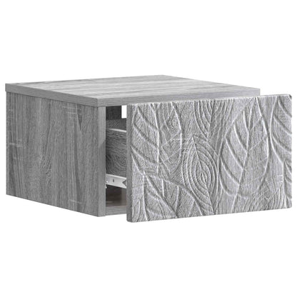 Wall-Mounted Side Table 2 pcs Grey Sonoma 34.5 x 33 x 20 cm