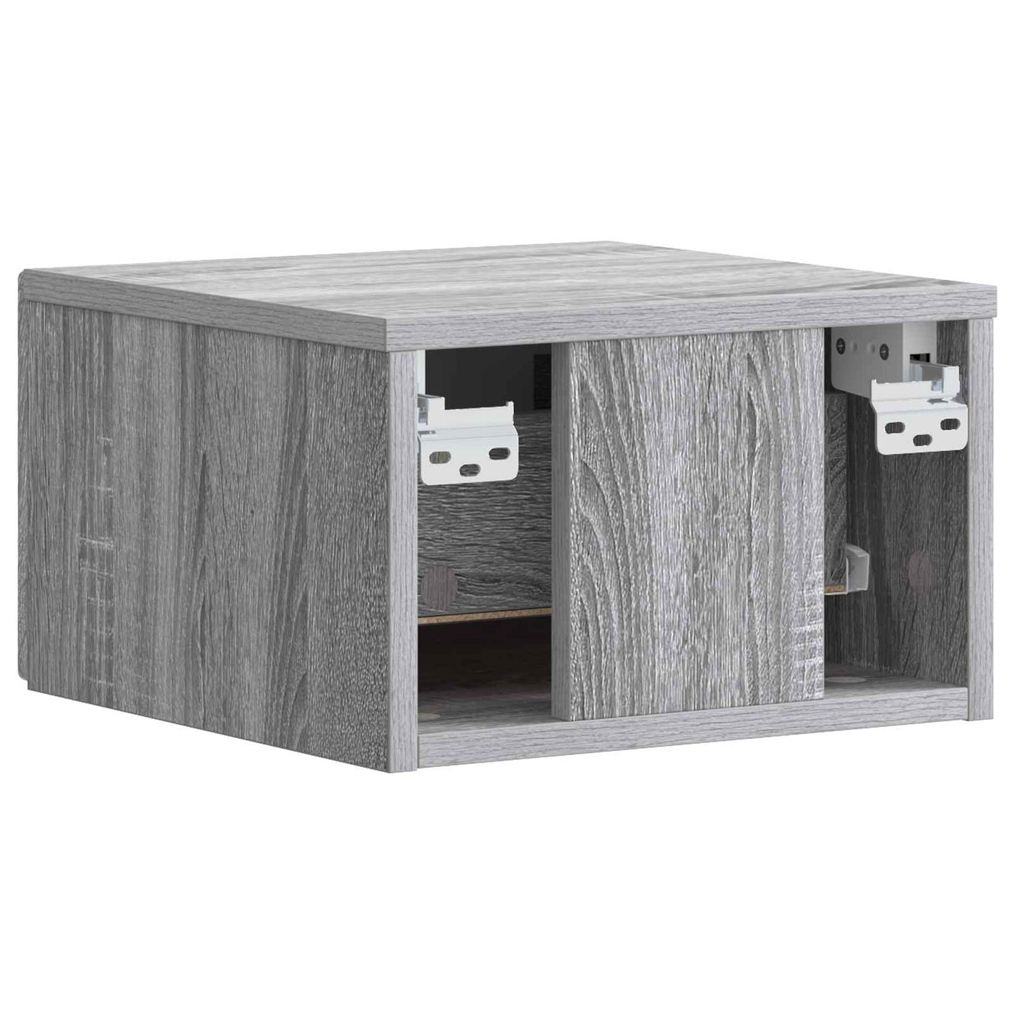Wall-Mounted Side Table 2 pcs Grey Sonoma 34.5 x 33 x 20 cm