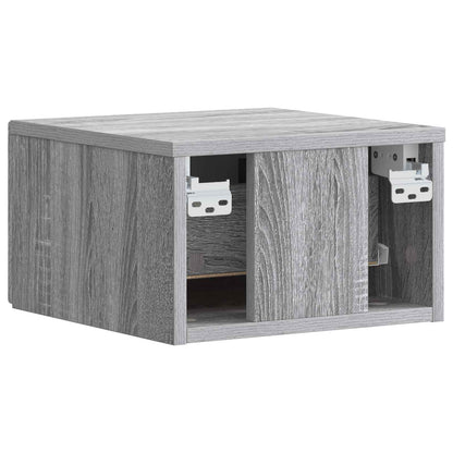 Wall-Mounted Side Table 2 pcs Grey Sonoma 34.5 x 33 x 20 cm