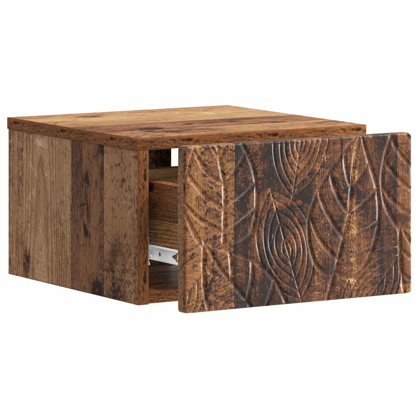 Wall-Mounted Side Table Old Wood 34.5 x 33 x 20 cm