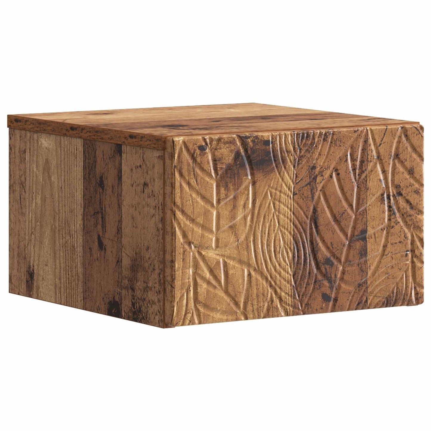Wall-Mounted Side Table 2 pcs Old Wood 34.5 x 33 x 20 cm