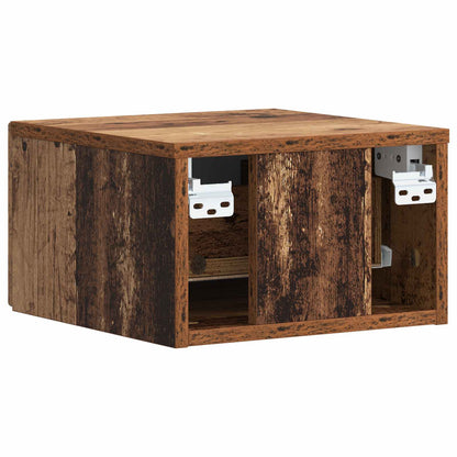 Wall-Mounted Side Table 2 pcs Old Wood 34.5 x 33 x 20 cm