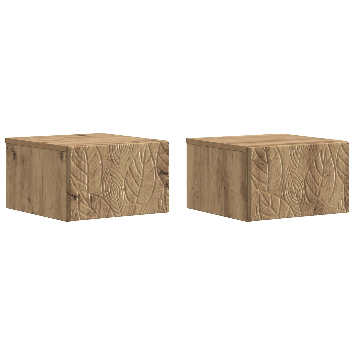 Wall-Mounted Side Table 2 pcs Artisan Oak 34.5 x 33 x 20 cm