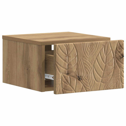 Wall-Mounted Side Table 2 pcs Artisan Oak 34.5 x 33 x 20 cm