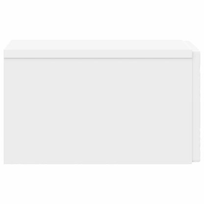 Wall-Mounted Bedside Cabinet White 49 x 34.5 x 20 cm
