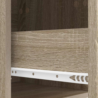 Wall-Mounted Bedside Cabinet 2 pcs Sonoma Oak 49 x 34.5 x 20 cm