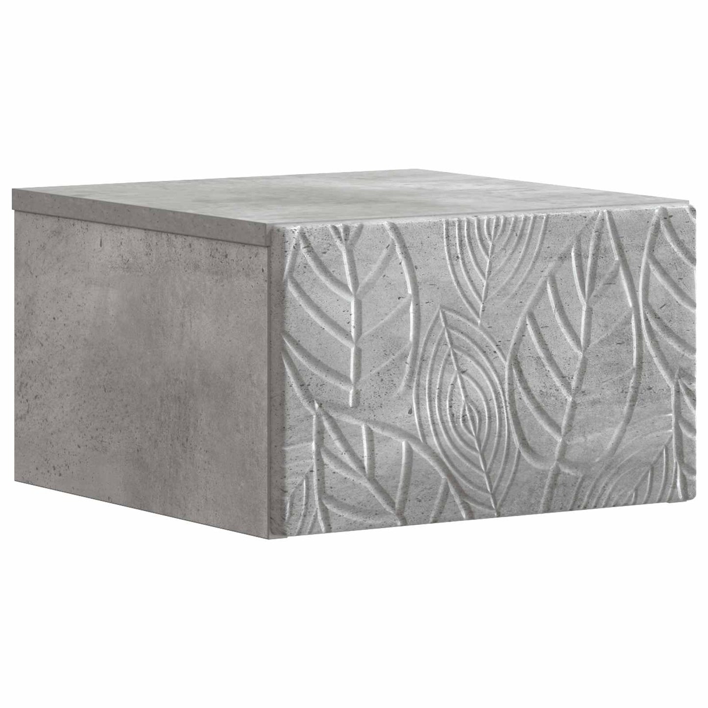 Wall-Mounted Bedside Cabinet 2 pcs Concrete Grey