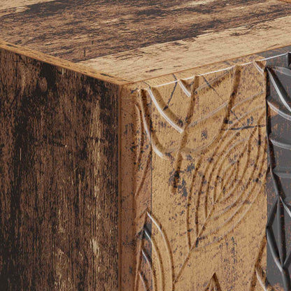 Wall-Mounted Bedside Cabinet 2 pcs Old Wood 49 x 34.5 x 20 cm