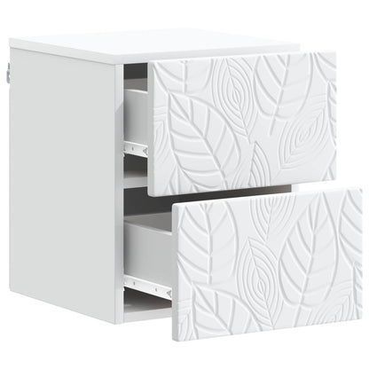Wall-Mounted Bedside Cabinet White 34.5 x 33 x 40 cm