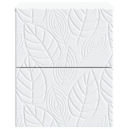 Wall-Mounted Bedside Cabinet White 34.5 x 33 x 40 cm