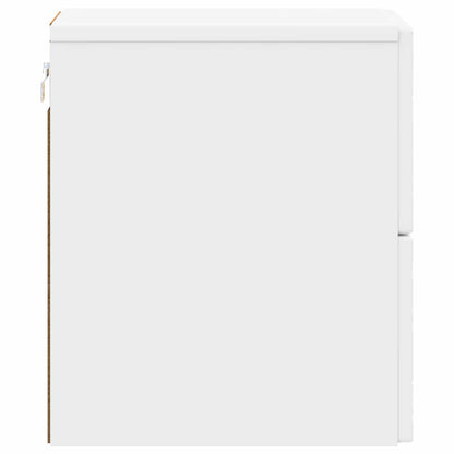 Wall-Mounted Bedside Cabinet White 34.5 x 33 x 40 cm