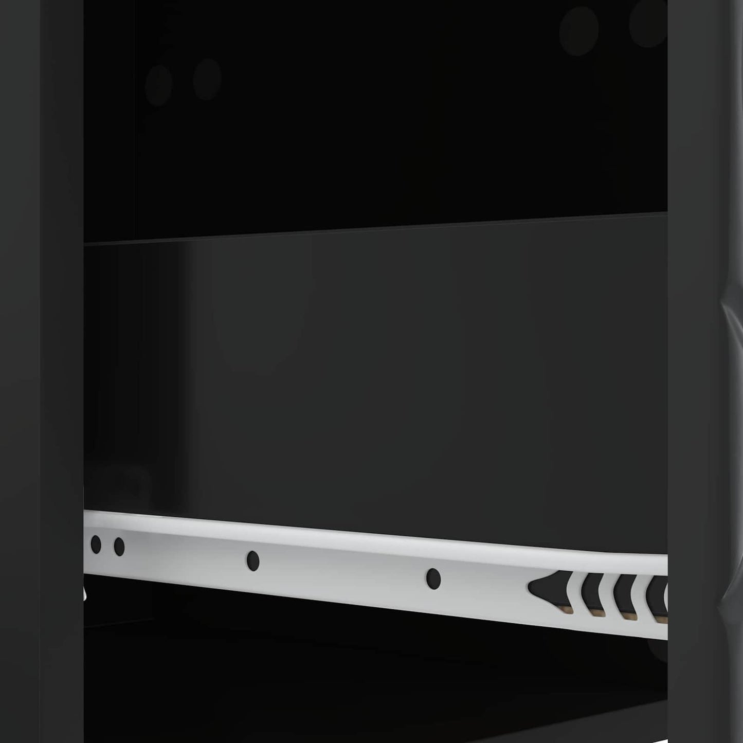 Wall-Mounted Bedside Cabinet 2 pcs Black 34.5 x 33 x 40 cm