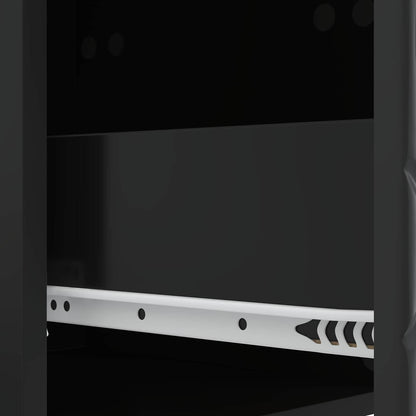 Wall-Mounted Bedside Cabinet 2 pcs Black 34.5 x 33 x 40 cm