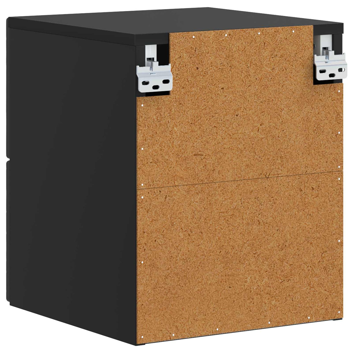 Wall-Mounted Bedside Cabinet 2 pcs Black 34.5 x 33 x 40 cm