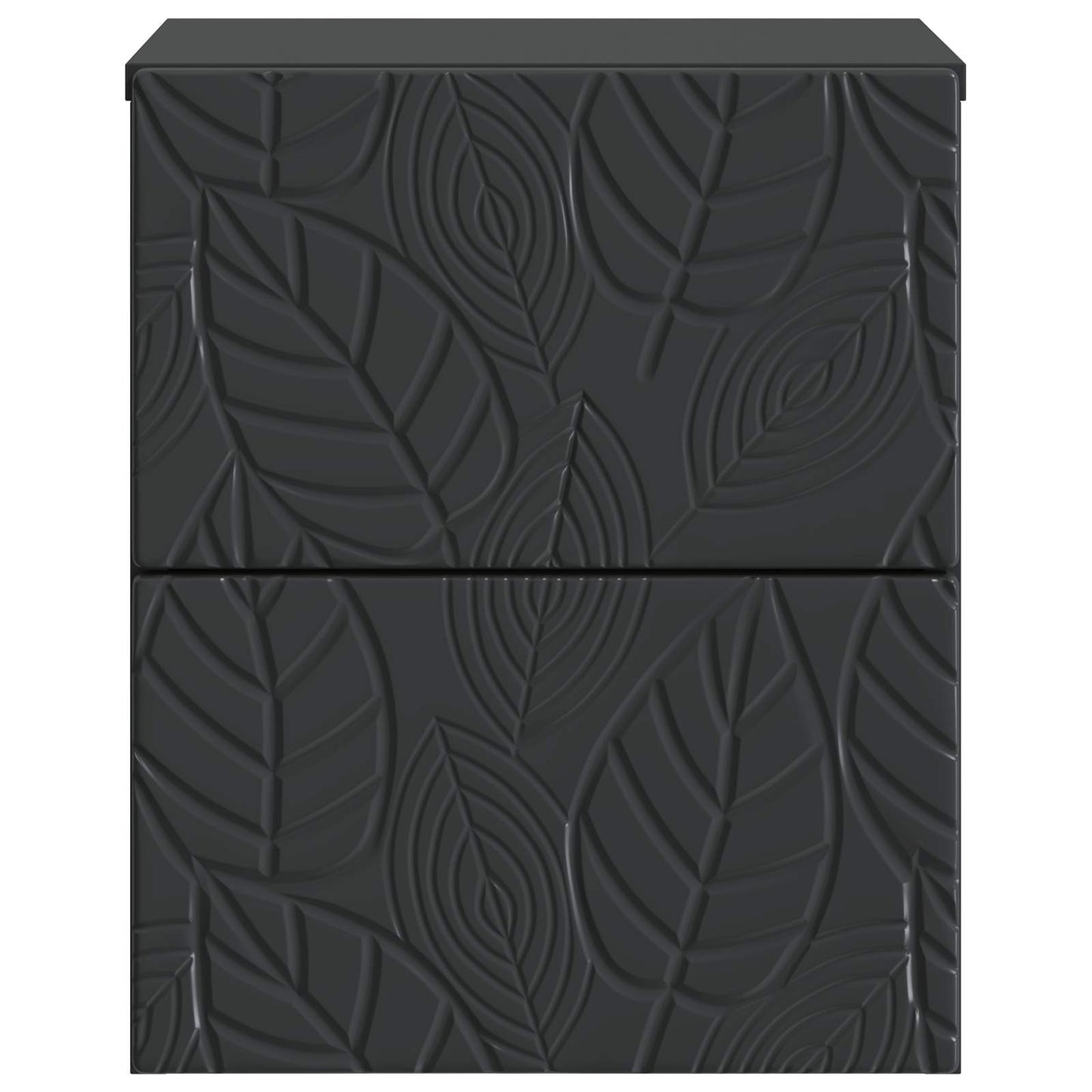 Wall-Mounted Bedside Cabinet 2 pcs Black 34.5 x 33 x 40 cm