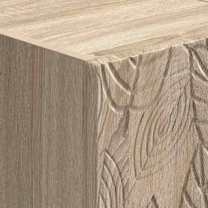 Wall-Mounted Bedside Cabinet Sonoma Oak 34.5 x 33 x 40 cm