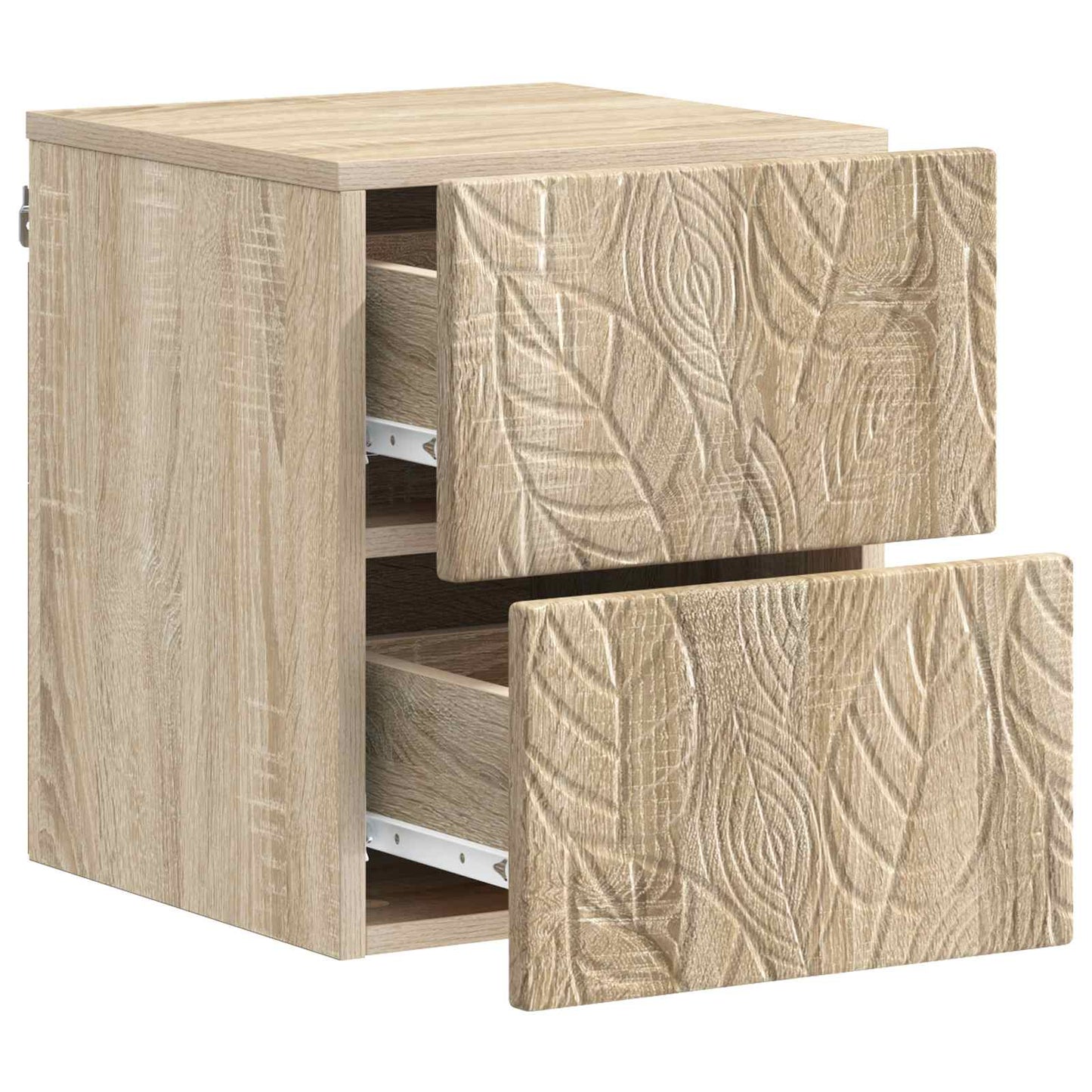 Wall-Mounted Bedside Cabinet 2 pcs Sonoma Oak 34.5 x 33 x 40 cm
