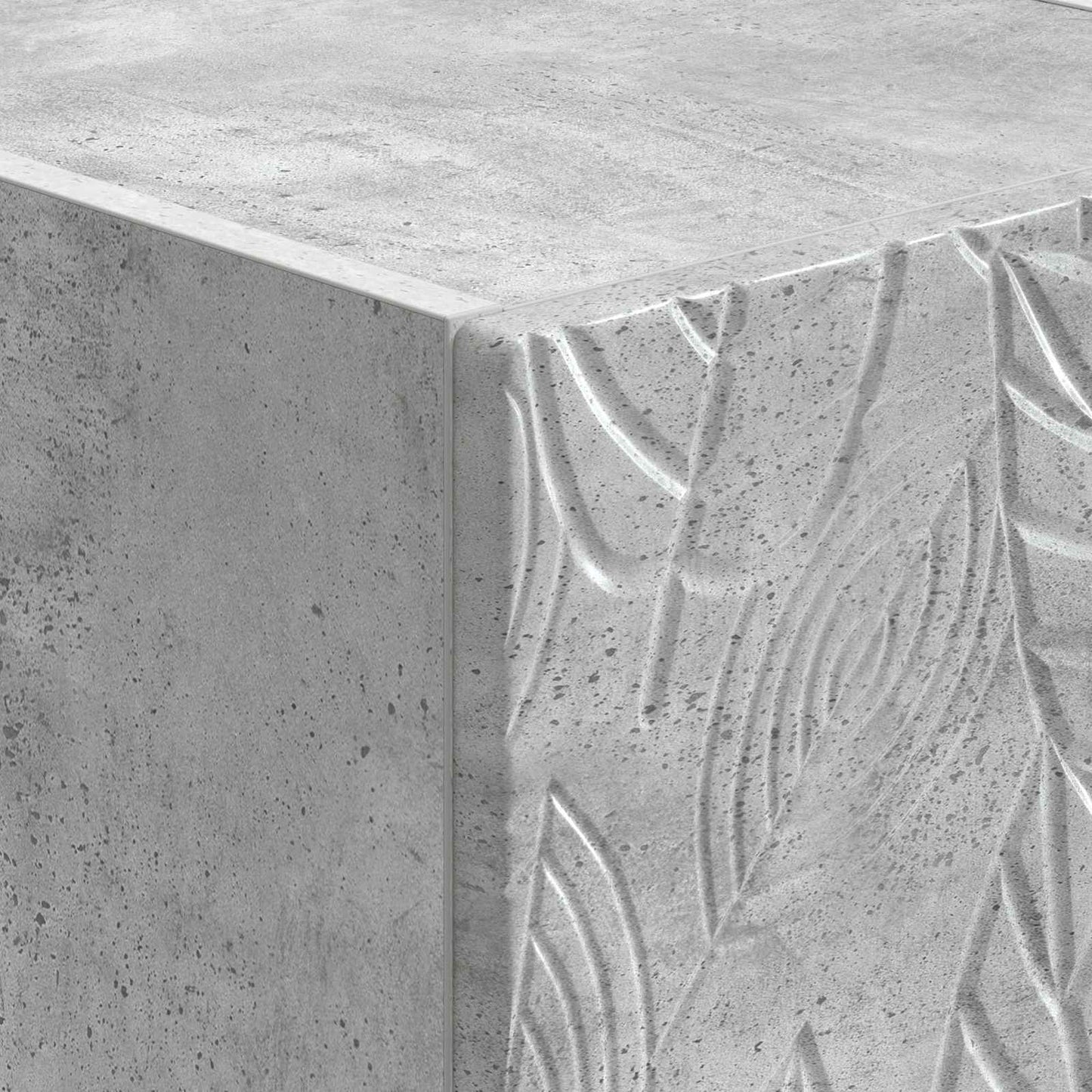 Wall-Mounted Bedside Cabinet Concrete Grey 34.5 x 33 x 40 cm