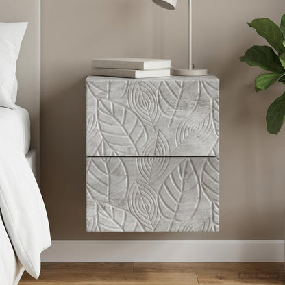 Wall-Mounted Bedside Cabinet Concrete Grey 34.5 x 33 x 40 cm